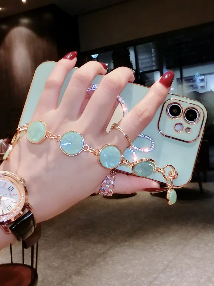 Bracelet Wristband Makeup Mirror Soft Case For Iphone