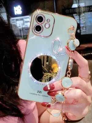 Bracelet Wristband Makeup Mirror Soft Case For Iphone
