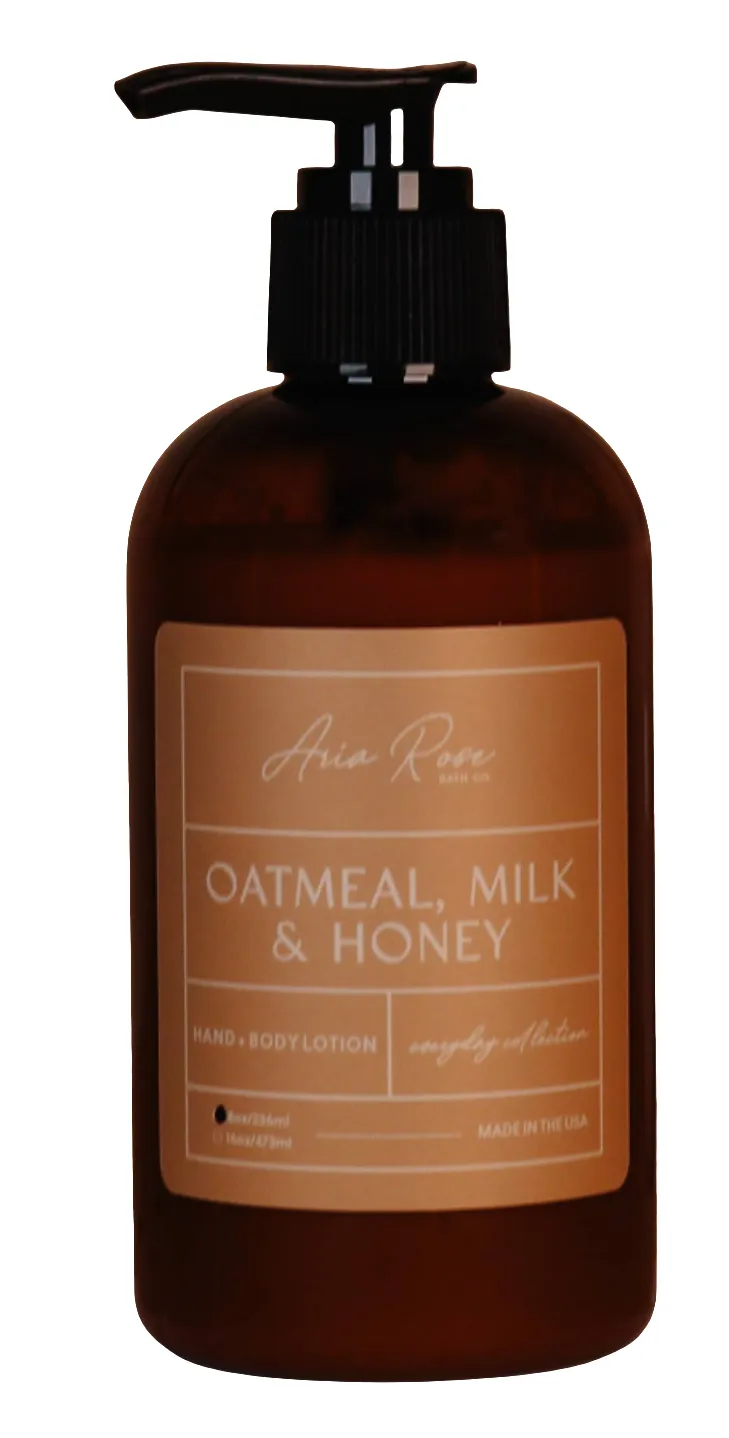 Oatmeal, Milk, & Honey Hand   Body Lotion: 8oz