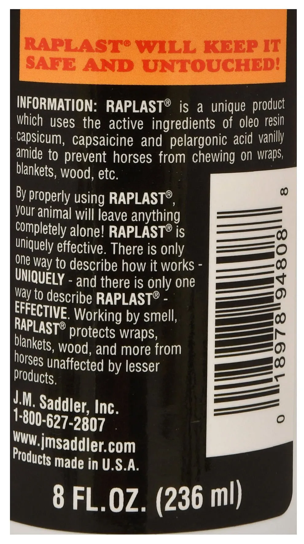 RapLast Horse Blanket & Wrap Protector Spray