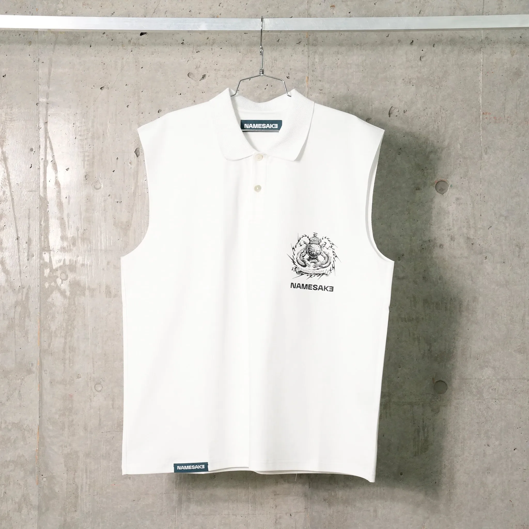 RICHARD MUSCLE TANK POLO / SEA SALT WHITE
