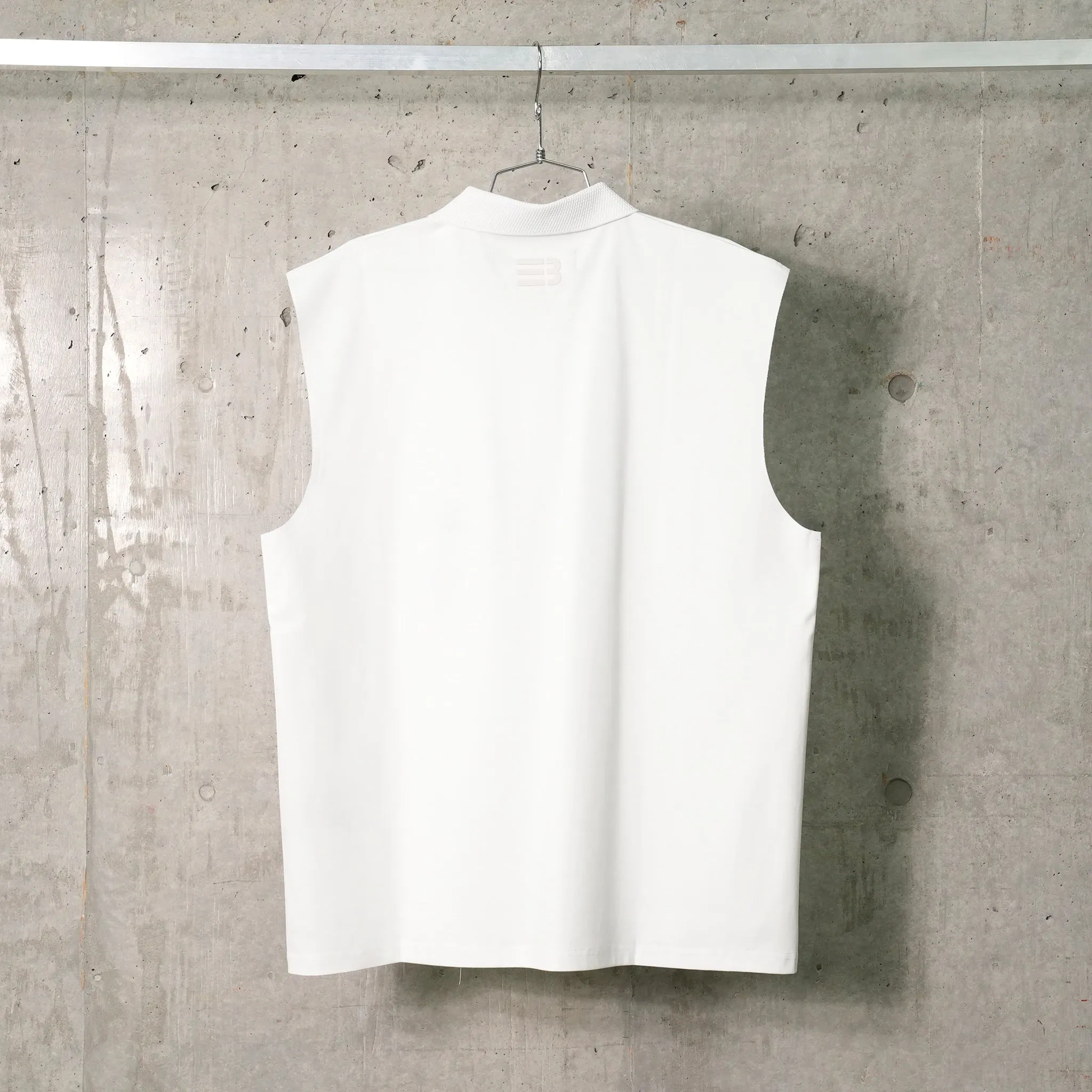 RICHARD MUSCLE TANK POLO / SEA SALT WHITE