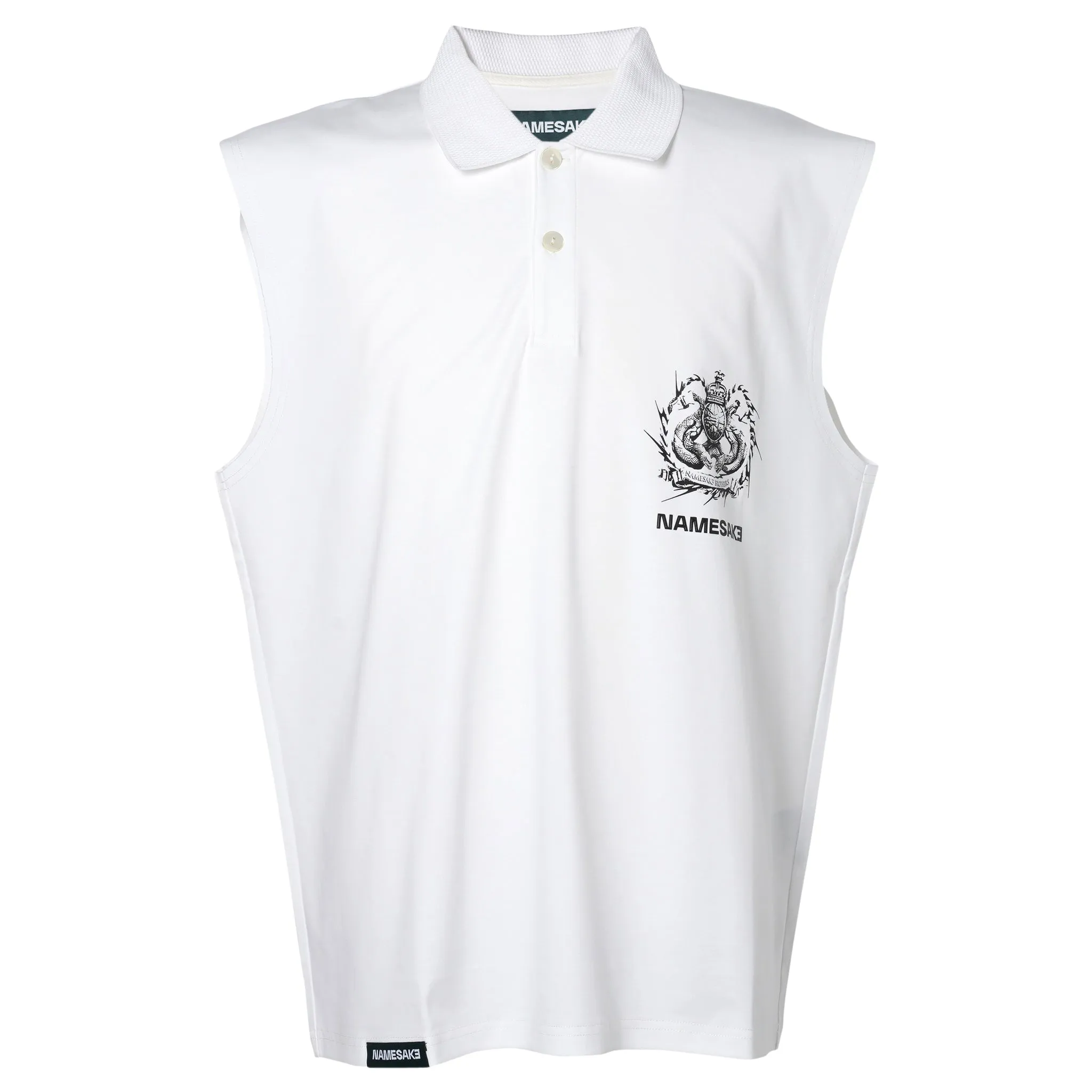 RICHARD MUSCLE TANK POLO / SEA SALT WHITE